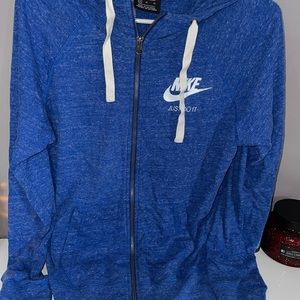 Blue women’s Nike sweatshirt zip up